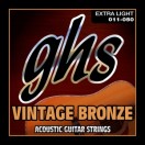 GHS AKUSZTIKUS HÚR VINTAGE BRONZ – EXTRA LIGHT, 11-50 GHS AKUSZTIKUS HÚR VINTAGE BRONZ – EXTRA LIGHT, 11-50